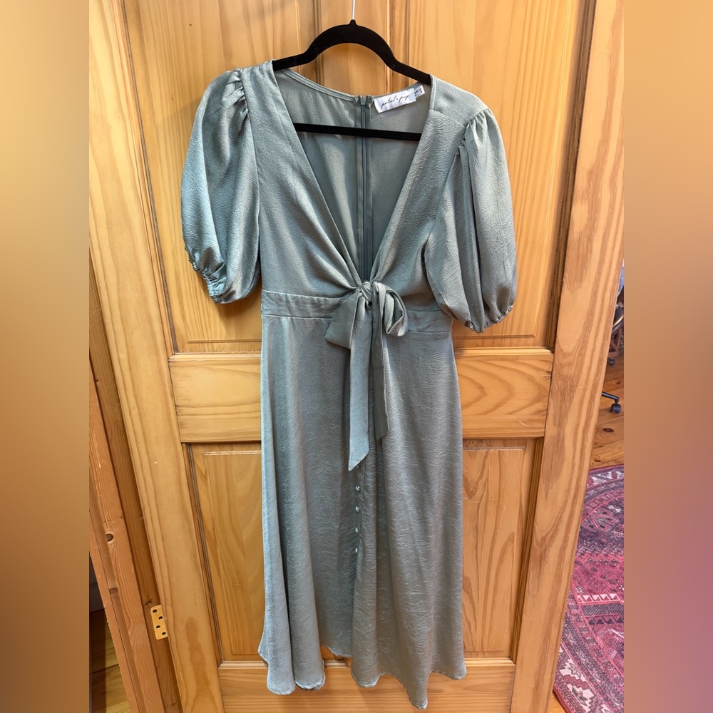 Petal & Pup Sage Short Sleeve Dress